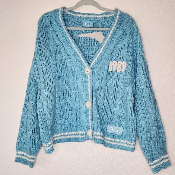 Taylor Swift Sweaters - Taylor Swift 1989 TV Cardigan Sweater M/L